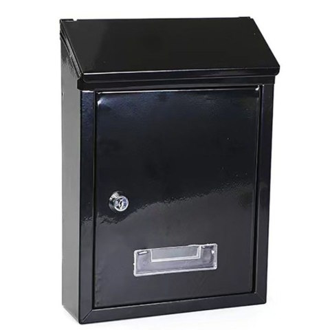 Skrzynka Pocztowa Na Listy Stal Ocynkowana Czarna 26,5x18,5x6,5cm LEAN Skrzynka Pocztowa Na Listy Stal Ocynkowana Czarna 26,5x18,5x6,5cm LEAN