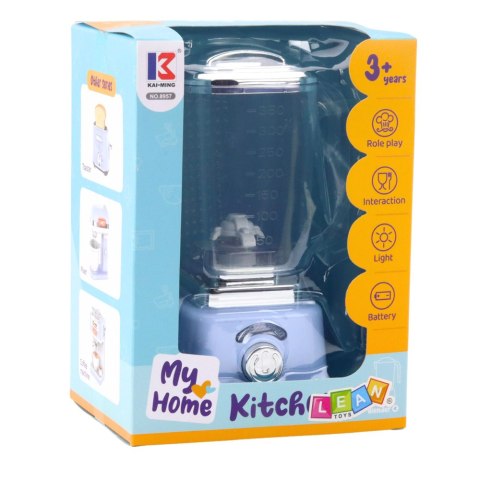 Blender Kuchenny Dla Dzieci Światła Obrotowy Mechanizm Niebieski LEAN Toys Blender Kuchenny Dla Dzieci Światła Obrotowy Mechanizm Niebieski LEAN Toys