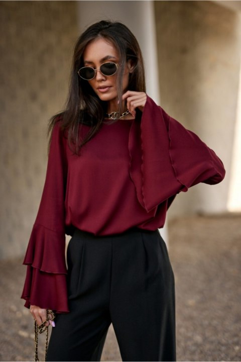 Bluzka Model Camila BOR BLU0218 Bordo - Roco Fashion Roco Fashion Bluzka Model Camila BOR BLU0218 Bordo - Roco Fashion Roco Fashion