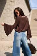 Bluzka Model Camila CBR BLU0218 Dark Brown - Roco Fashion Roco Fashion