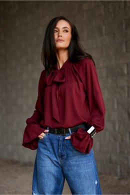 Bluzka Model Isabel BOR BLU0217 Bordo - Roco Fashion Roco Fashion