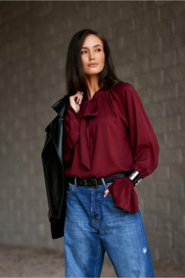 Bluzka Model Isabel BOR BLU0217 Bordo - Roco Fashion Roco Fashion