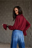 Bluzka Model Isabel BOR BLU0217 Bordo - Roco Fashion Roco Fashion