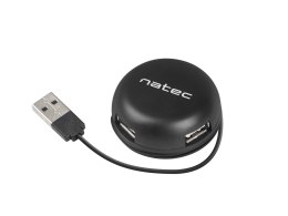 Hub USB Natec 4x USB 2.0 Bumblebee czarny Natec