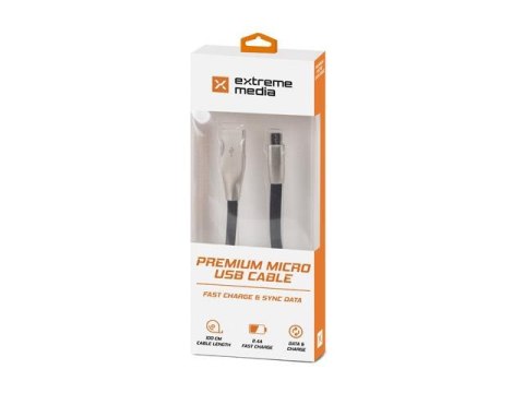 Kabel Natec Extreme Media micro USB-B - USB-A M/M 1m czarny Natec Kabel Natec Extreme Media micro USB-B - USB-A M/M 1m czarny Natec