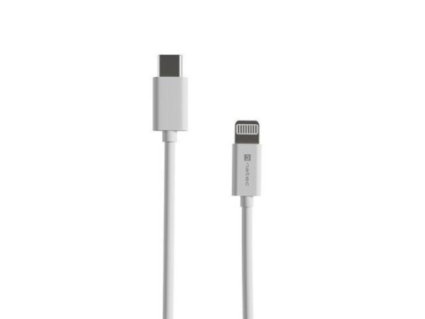Kabel Natec Prati iPhone / Lightning -> USB-C 1m MFI Biały Natec Kabel Natec Prati iPhone / Lightning -> USB-C 1m MFI Biały Natec