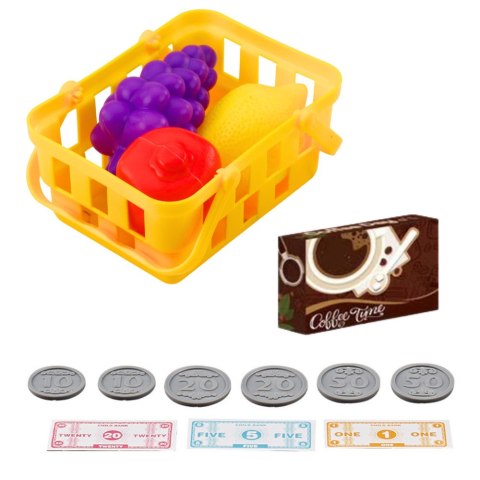 Kasa Sklepowa Dla Dzieci Akcesoria Koszyk Owoce Światła Dźwięki Czerwona LEAN Toys Kasa Sklepowa Dla Dzieci Akcesoria Koszyk Owoce Światła Dźwięki Czerwona LEAN Toys
