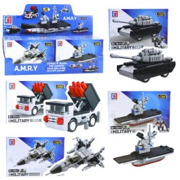 Klocki Konstrukcyjne 2w1 Pojazdy Wojskowe Środki Transportu Robot LEAN TOYS