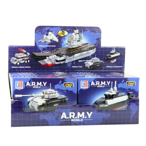 Klocki Konstrukcyjne Armia Wojsko Militarne Środki Transportu Robot 2w1 LEAN TOYS Klocki Konstrukcyjne Armia Wojsko Militarne Środki Transportu Robot 2w1 LEAN TOYS
