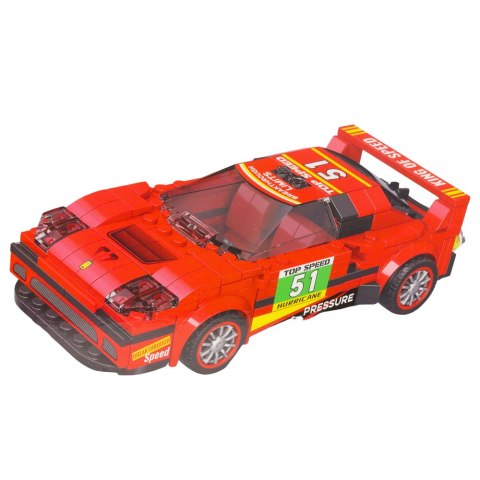Klocki Konstrukcyjne Auto Robot 2w1 Czerwony Napęd 329 el. LEAN Toys Klocki Konstrukcyjne Auto Robot 2w1 Czerwony Napęd 329 el. LEAN Toys