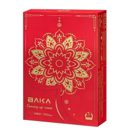 Klocki Konstrukcyjne Bukiet Róże w Wazonie Białe Czerwone 1022 el. LEAN Toys Klocki Konstrukcyjne Bukiet Róże w Wazonie Białe Czerwone 1022 el. LEAN Toys