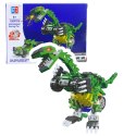 Klocki Konstrukcyjne Dinozaur Auto 2w1 105-132 el. Mix LEAN TOYS