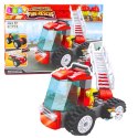 Klocki Konstrukcyjne Pojazd Strażacki Wóz z Drabiną 67 el. LEAN TOYS