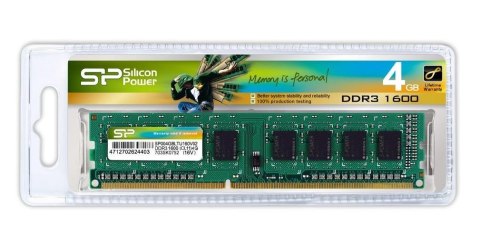 Pamięć DDR3 Silicon Power 4GB 1600MHz (512*8) 8chips - CL11 Silicon Power