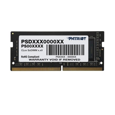Pamięć SODIMM DDR4 Patriot Signature Line 8GB (1x8GB) 2666 MHz CL19 1,2V Patriot Memory
