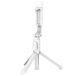 Selfie Stick Statyw Na Telefon Pilot Na Bluetooth Uchwyt ZS8 Biały LEAN