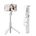 Selfie Stick Statyw Na Telefon Pilot Na Bluetooth Uchwyt ZS8 Biały LEAN
