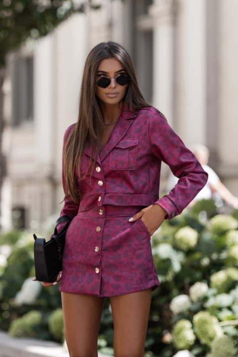 Spódnica Komplet Model Bliss 356750093 Panterka Bordo - LaBalancia LaBalancia Spódnica Komplet Model Bliss 356750093 Panterka Bordo - LaBalancia LaBalancia