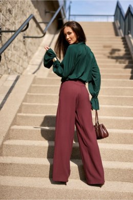 Spodnie Damskie Model Viana BOR SPD0047 Bordo - Roco Fashion Roco Fashion