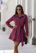 Sukienka Model Lana 356763585 Panterka Bordo - LaBalancia LaBalancia