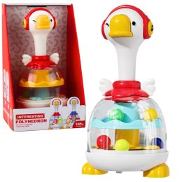 Bączek Z Kuleczkami Zjeżdżalnia Dla Kulek Gęś Czerwona LEAN Toys