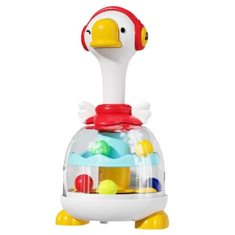 Bączek Z Kuleczkami Zjeżdżalnia Dla Kulek Gęś Czerwona LEAN Toys Bączek Z Kuleczkami Zjeżdżalnia Dla Kulek Gęś Czerwona LEAN Toys