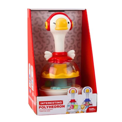 Bączek Z Kuleczkami Zjeżdżalnia Dla Kulek Gęś Czerwona LEAN Toys Bączek Z Kuleczkami Zjeżdżalnia Dla Kulek Gęś Czerwona LEAN Toys