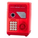 Elektroniczny Sejf Bankomat Skarbonka Na PIN Dla Dzieci Czerwony LEAN Toys