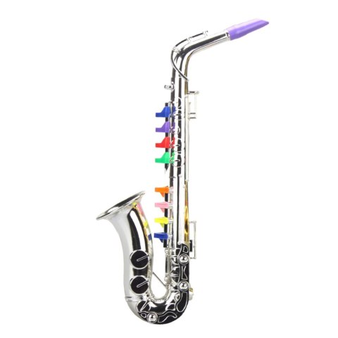 Instrument Muzyczny Dla Dzieci Saksofon Zabawkowy Srebrny LEAN Toys Instrument Muzyczny Dla Dzieci Saksofon Zabawkowy Srebrny LEAN Toys