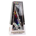 Instrument Muzyczny Dla Dzieci Saksofon Zabawkowy Srebrny LEAN Toys