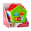 Interaktywny Domek Edukacyjny Sorter Dla Malucha Zielony LEAN Toys