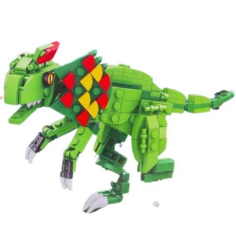 Klocki Konstrukcyjne Dinozaur Dilophosaurus Zielony 269 el. LEAN Toys