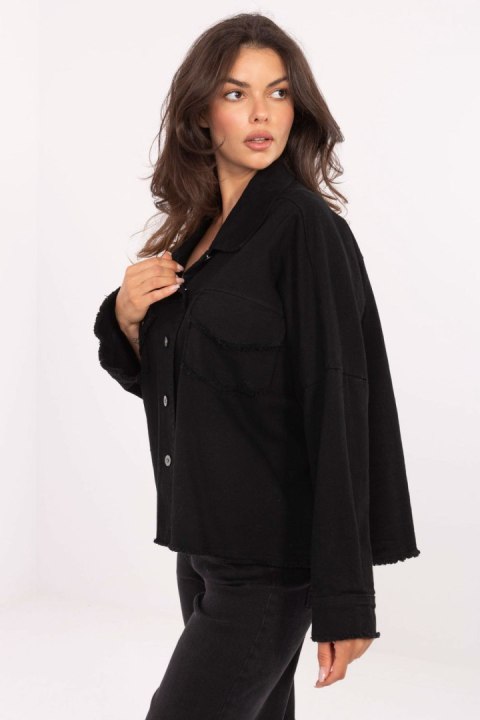 Koszula Damska Model IT-KS-FL5779.87 Balck - Rue Paris Rue Paris Koszula Damska Model IT-KS-FL5779.87 Balck - Rue Paris Rue Paris