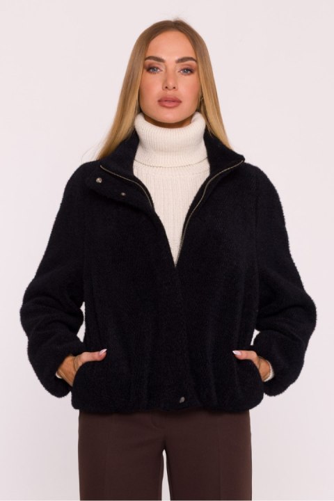 Kurtka Damska Model MOE885 Black - Moe Moe Kurtka Damska Model MOE885 Black - Moe Moe