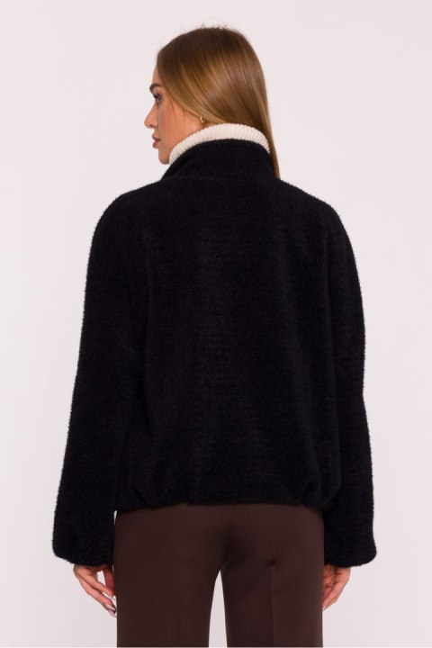 Kurtka Damska Model MOE885 Black - Moe Moe Kurtka Damska Model MOE885 Black - Moe Moe