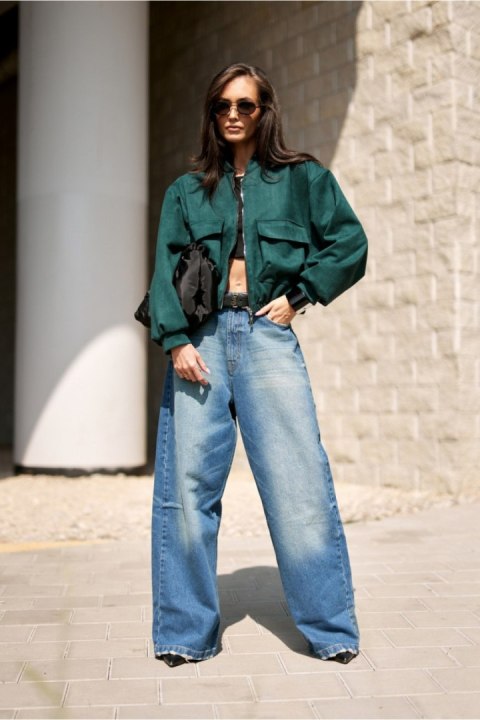 Kurtka Damska Model Vivara BUT KUR0032 Bottle Green - Roco Fashion Roco Fashion Kurtka Damska Model Vivara BUT KUR0032 Bottle Green - Roco Fashion Roco Fashion