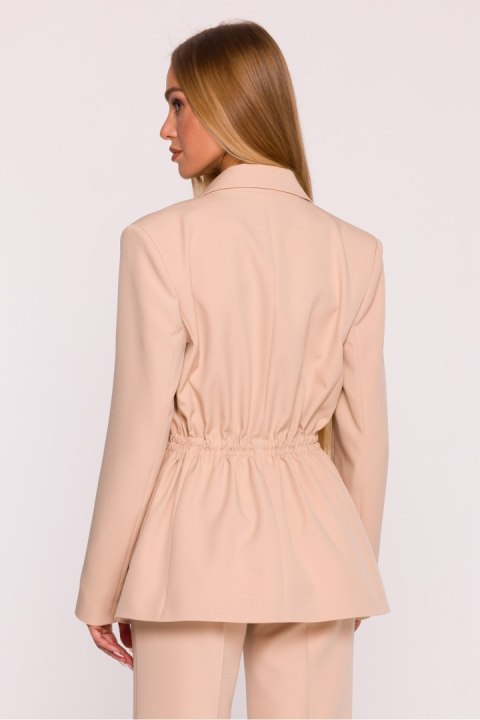 Marynarka Damska Model MOE873 Beige - Moe Moe Marynarka Damska Model MOE873 Beige - Moe Moe
