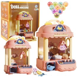 Maszyna Do Łapania Pluszaków Słodyczy Na Żetony Światła Dźwięki Różowa LEAN Toys