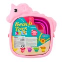 Składane Wiaderko Silikonowe Jednorożec Plażowe Różowe LEAN TOYS