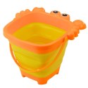 Składane Wiaderko Silikonowe Krab Plażowe Pomarańczowe LEAN TOYS