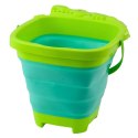 Składane Wiaderko Silikonowe Krokodyl Plażowe Zielone LEAN TOYS