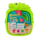 Składane Wiaderko Silikonowe Krokodyl Plażowe Zielone LEAN TOYS