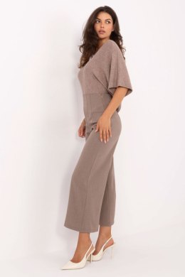 Spodnie Damskie Model IT-SP-FL9068.96 Dark Beige - Rue Paris Rue Paris