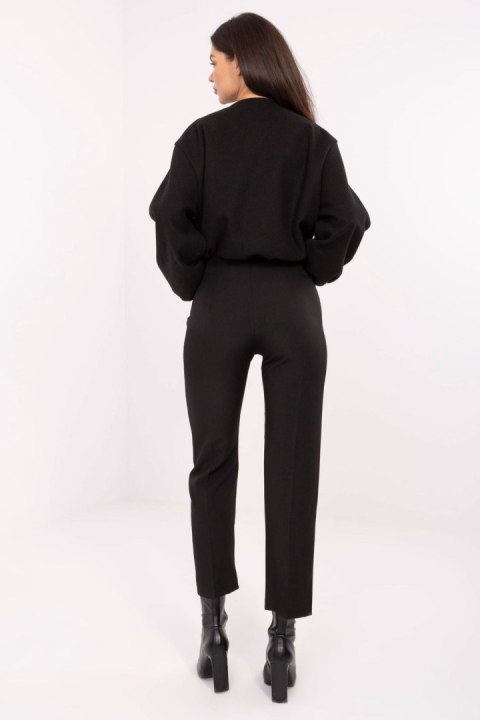 Spodnie Damskie Model IT-SP-FL9069.00 Black - Rue Paris Rue Paris Spodnie Damskie Model IT-SP-FL9069.00 Black - Rue Paris Rue Paris