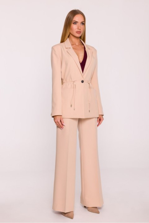 Spodnie Damskie Model MOE875 Beige - Moe Moe Spodnie Damskie Model MOE875 Beige - Moe Moe