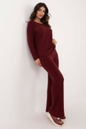 Spodnie Komplet Model IT-KMPL-2219.51 Bordo - Italy Moda Italy Moda