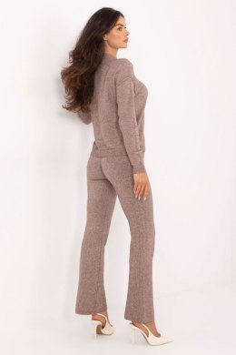 Spodnie Komplet Model IT-KMPL-98692.57 Dark Beige - Italy Moda Italy Moda