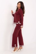 Spodnie Komplet Model IT-KMPL-99062.66 Bordo - Italy Moda Italy Moda