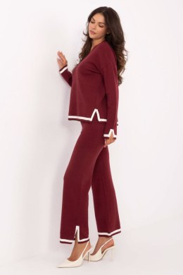 Spodnie Komplet Model IT-KMPL-99062.66 Bordo - Italy Moda Italy Moda