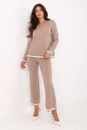 Spodnie Komplet Model IT-KMPL-99062.66 Dark Beige - Italy Moda Italy Moda
